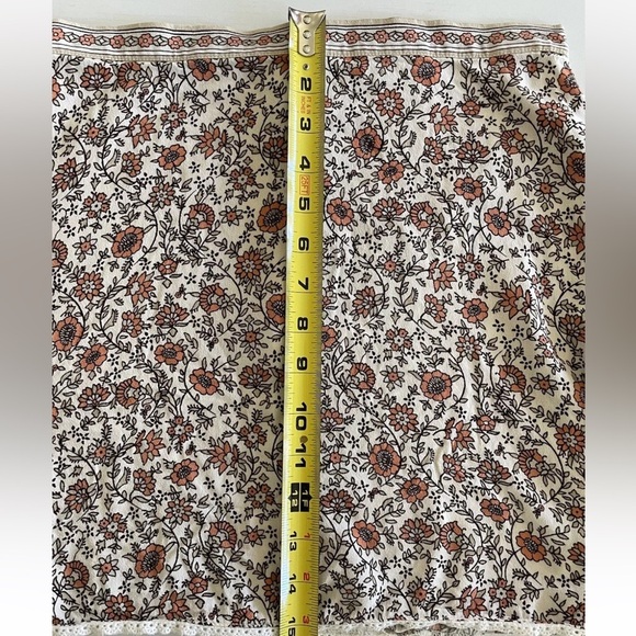 Spell Jasmine mini skirt, cream floral never worn, vintage RARE zip closure - Picture 7 of 12